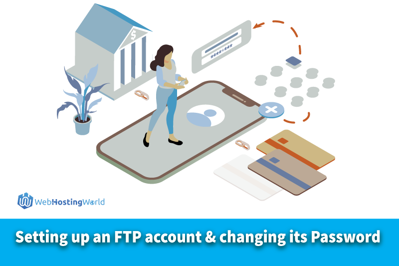 Setting up an FTP account and changing its password in the Plesk panel