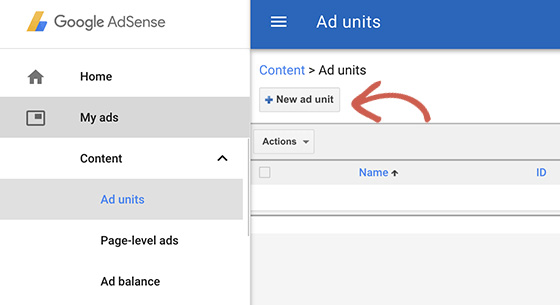 7 Add New Ad Unit